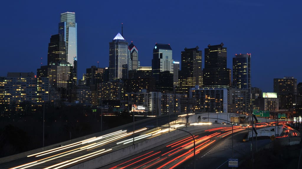 Philadelphia Night Skyline