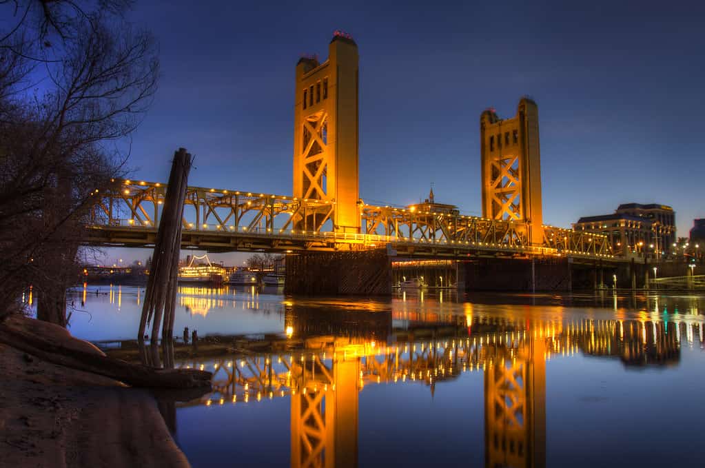 Sunrise Over Sacramento's Tower Bridge